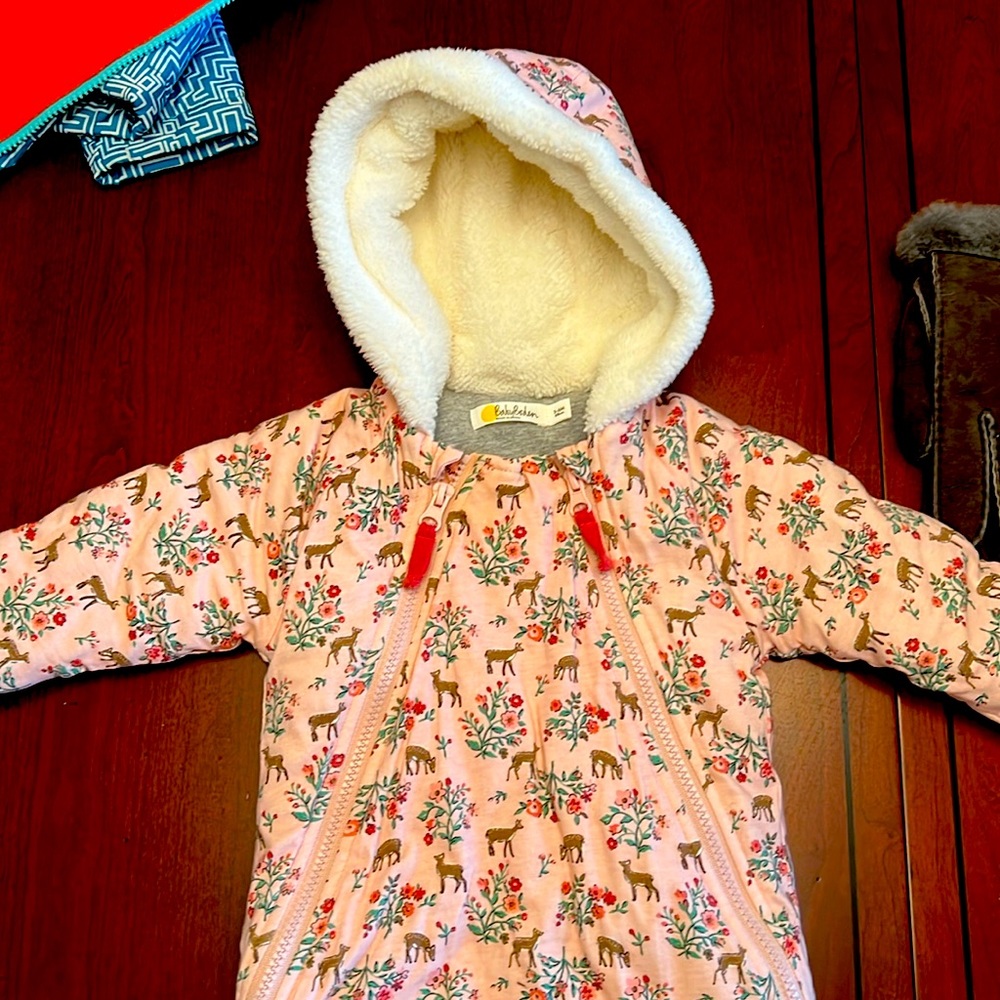 Babyboden 3-6M hooded jumpsuit for winter(like new)